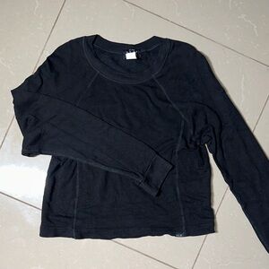 NUX Charcoal Long Sleeve Top